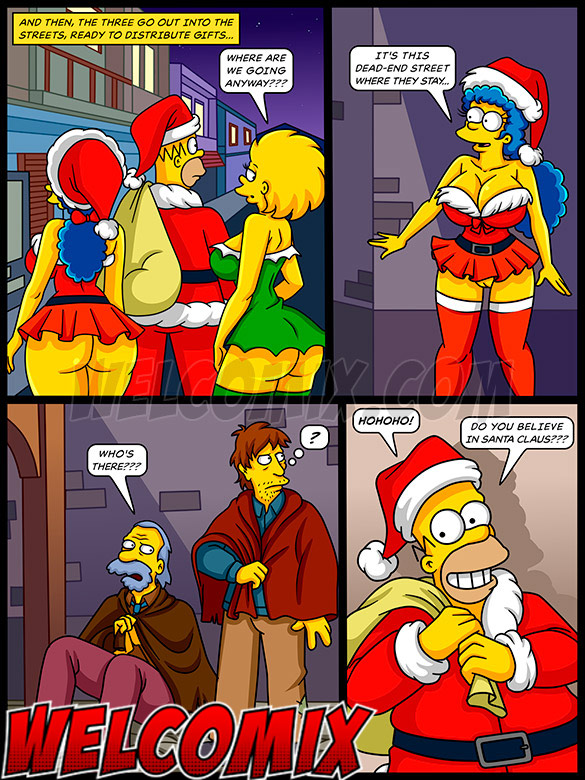 The Simptoons / Christmas Present / He feels horny while watching his wife having sex with other men / by welcomix (tufos)